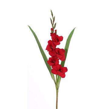 Gladiolo de plástico ELEA, rojo, 85cm, Ø3-10cm