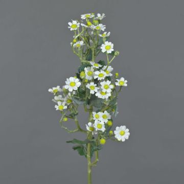 Agripalma de plástico FEMKE, blanco, 60cm, Ø1,5-2cm
