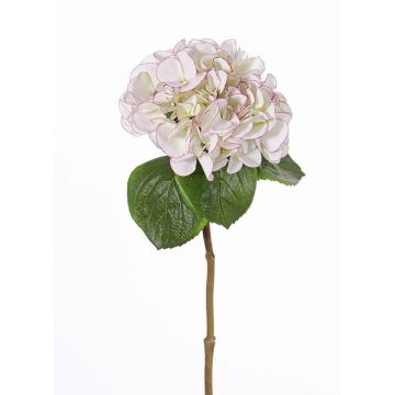 Hortensia sintética CHIDORI, blanco-morado, 60cm, Ø20cm