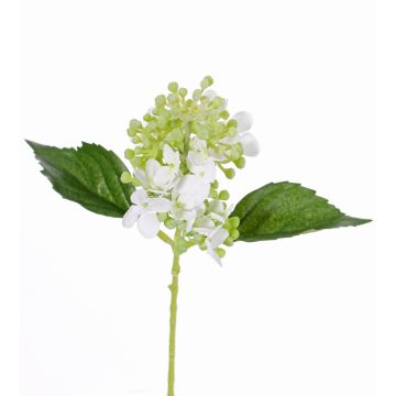 Hortensia artificial CHABY, blanco-verde, 30cm, Ø9cm