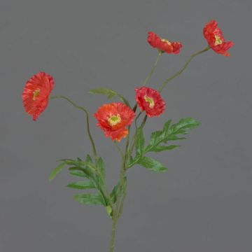 Amapola artificial KEIRA, naranja, 65cm, Ø5cm