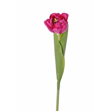 Tulipán de plástico ROMANA, fucsia, 45cm, Ø6cm
