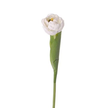 Tulipán de plástico ROMANA, blanco, 45cm, Ø6cm