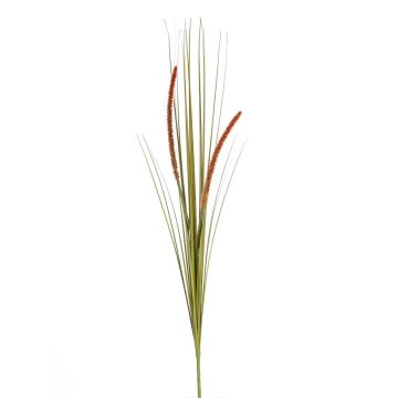 Hierba sintética cola de zorra acuática JILL, con palo, panículas, verde-rojo, 90cm