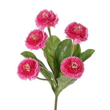 Margarita de plástico HEIKE con varilla, rosa, 25cm, Ø4,5cm
