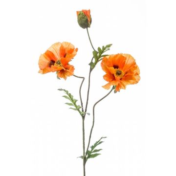 Amapola de plástico LOPEZ, naranja, 90cm