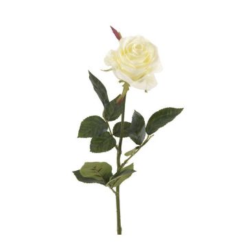 Rosa de plástico BRINA, blanca, 70cm