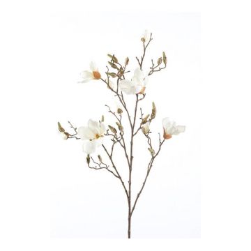 Flor falsa de magnolia CAELO, crema, 105cm