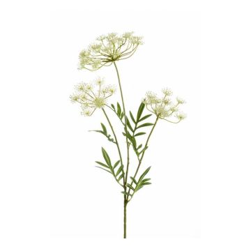 Rama de eneldo artificial HAKIM con flores, blanco, 80cm