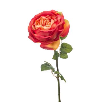 Rosa de plástico VERITA, naranja, 65cm