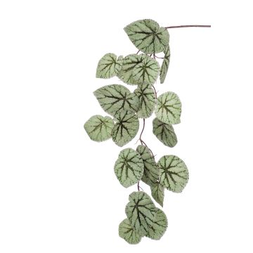 Rama de begonia de hoja pintada artificial MEIRA, verde-gris, 110cm