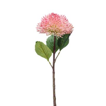 Flor artificial de Sedum JICAMA, rosa-blanco, 45cm