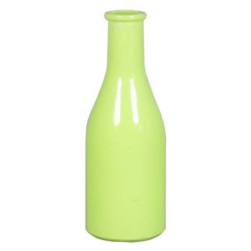 Botella de vidrio ANYA, verde claro, 18cm, Ø6,5cm