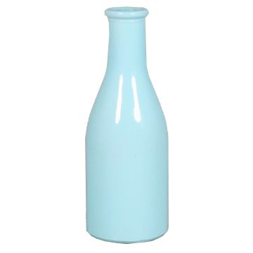 Botella de vidrio ANYA, azul claro, 18cm, Ø6,5cm