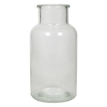 Botella de vidrio LORRIE, transparente, 16cm, Ø8,5cm