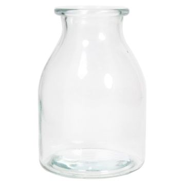 Botella de vidrio ETIENNE, transparente, 18cm, Ø12cm