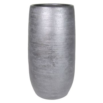 Jarrón de cerámica AGAPE con grano, negro, 60cm, Ø29cm