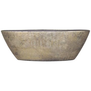 Cuenco de cerámica AGAPE con grano, oro, 68x19x24cm