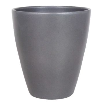 Jarrón de cerámica TEHERAN PALAST, gris antracita, 17cm, Ø13,5cm