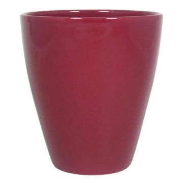 Jarrón de cerámica TEHERAN PALAST, rojo vino, 17cm, Ø13,5cm