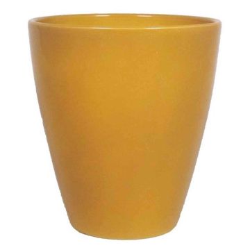 Jarrón de cerámica TEHERAN PALAST, amarillo ocre, 17cm, Ø13,5cm