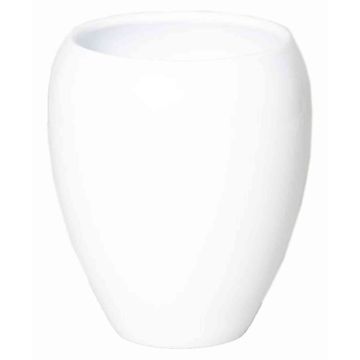 Jarrón de cerámica URMIA MONUMENT, blanco, 23,5cm, Ø20cm