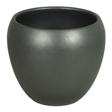 Maceta de cerámica URMIA BASAR, antracita-mate, 24cm, Ø27cm