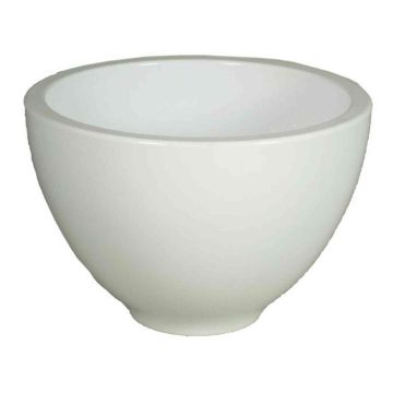 Cuenco de cerámica para plantas SCHIRAS, blanco, 15cm, Ø23cm
