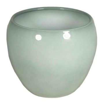 Maceta de cerámica para plantas URMIA BASAR, gris-verde, 27,5cm, Ø31cm