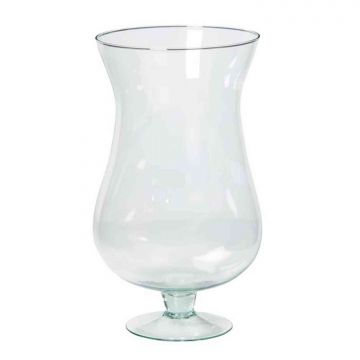 Copa KOFFI de vidrio, con pie, transparente, 30cm, Ø16cm