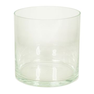 Vaso para velas cilíndrico SANSA OCEAN, transparente, 19cm, Ø19cm