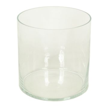 Vaso para velas cilíndrico SANSA OCEAN, transparente, 25cm, Ø24,8cm