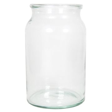 Botella de vidrio NYDIA, transparente, 23cm, Ø14,5cm