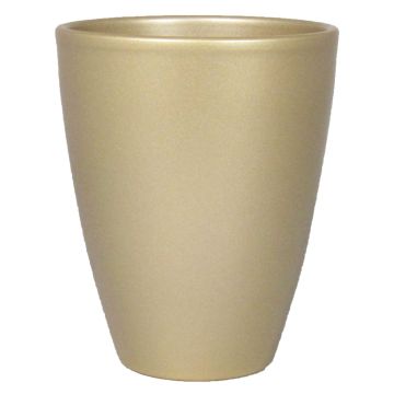Jarrón de cerámica TEHERAN PALAST, oro-mate, 17cm, Ø13,5cm