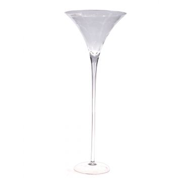Copa de martini XXL SACHA AIR con pie, transparente, 90cm, Ø35cm