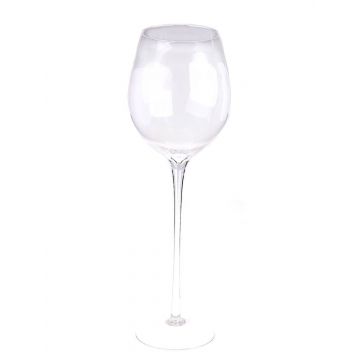 Copa de vino XXL ROGER AIR sobre soporte, transparente, 70cm, Ø23cm