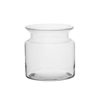 Macetero de cristal HANNA AIR, transparente, 15cm, Ø11cm/Ø15cm