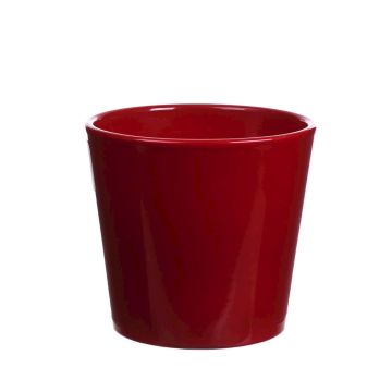 Macetero GIENAH, cerámica, rojo, 12,5cm, Ø13,5cm