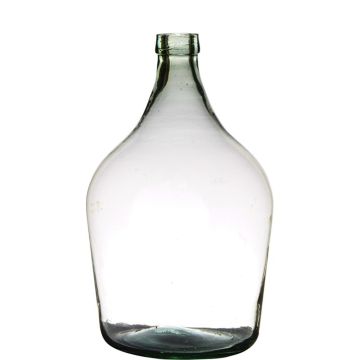 Jarrón de vidrio JENSON, reciclado, transparente-verde, 39cm, Ø25cm