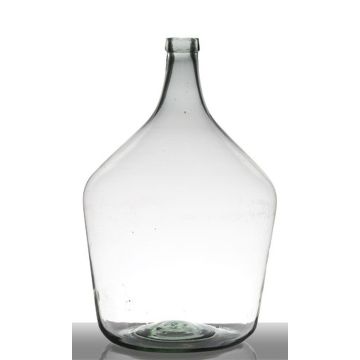 Jarrón de vidrio JENSON, reciclado, transparente-verde, 50cm, Ø34cm