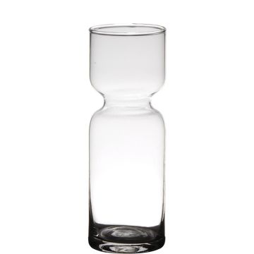 Florero de vidrio ANONG, transparente, 20cm, Ø7cm
