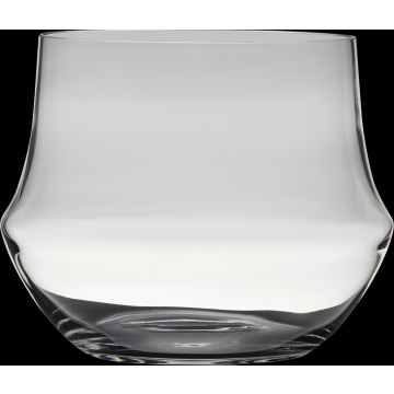 Vaso para velas de cristal SHANE, transparente, 20cm, Ø25,5cm