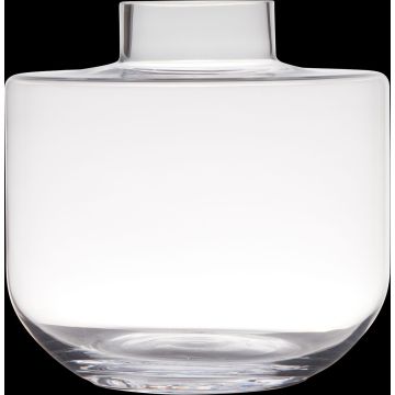 Jarrón de cristal ARANYA, transparente, 25,5cm, Ø26cm