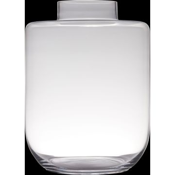 Jarrón de cristal ARANYA, transparente, 40cm, Ø30cm