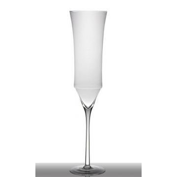 Copa de champán XXL NATRADA con pie, transparente, 110cm, Ø24cm