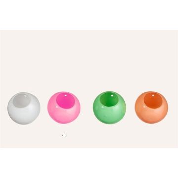 Florero bola para velas ROLDAN de cristal, para colgar, rosa, 8cm, Ø9cm