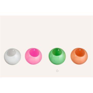 Florero bola para velas ROLDAN de cristal, para colgar, verde manzana, 8cm, Ø9cm