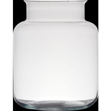 Vaso para velas KARIN EARTH de cristal, reciclado, transparente, 24cm, Ø17cm