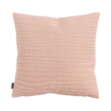 Cojín decorativo SILENA, rosa, costuras decorativas, 45x45cm