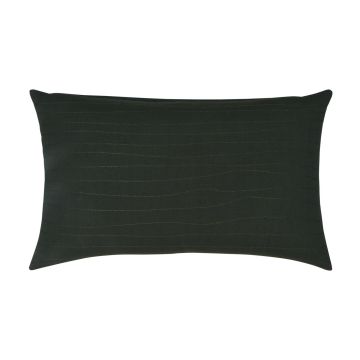 Cojín decorativo SILENA, verde caqui, costura decorativa, 50x30cm